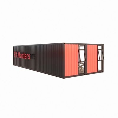 40ft Prefab Shipping Container Bar met 50/75/100mm Wave Sandwich Panel Wanden