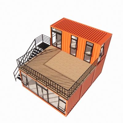 Prefab scheepvaartcontainer Pop-up koffiewinkel restaurant Muuropties van 50/75/100mm Wave Sandwich Panel