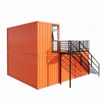 Prefab scheepvaartcontainer Pop-up koffiewinkel restaurant Muuropties van 50/75/100mm Wave Sandwich Panel