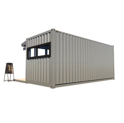 Winkel 20ft Prefab Container Bar met 50/75/100mm Wave Sandwich Panel Wanden Draagbaar en gemakkelijk op te zetten