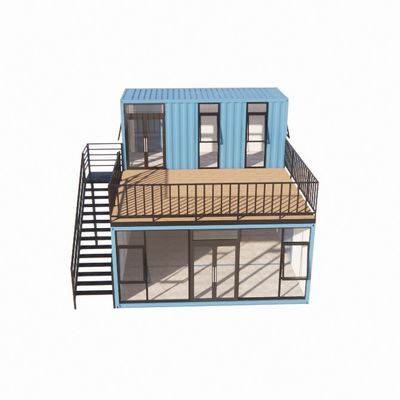 Prefab Shipping Container Bar Pop Up Coffee Shop Restaurant Mobiele container bar met gegalvaniseerd stalen buigbaar staal frame 180g