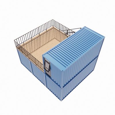 Prefab Shipping Container Bar Pop Up Coffee Shop Restaurant Mobiele container bar met gegalvaniseerd stalen buigbaar staal frame 180g