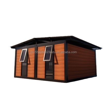Afneembare sandwichpanelen Flat Pack Prefab Garden House voor gemakkelijke montage en transport in 20ft of 40ft container