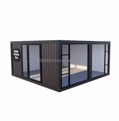 2023 Voorgefabriceerde modulaire containerhuizen met aluminiumlegeringsvensters en gegalvaniseerde stalen vierkantbuizen