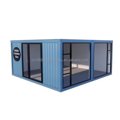 2023 Voorgefabriceerde modulaire containerhuizen met aluminiumlegeringsvensters en gegalvaniseerde stalen vierkantbuizen