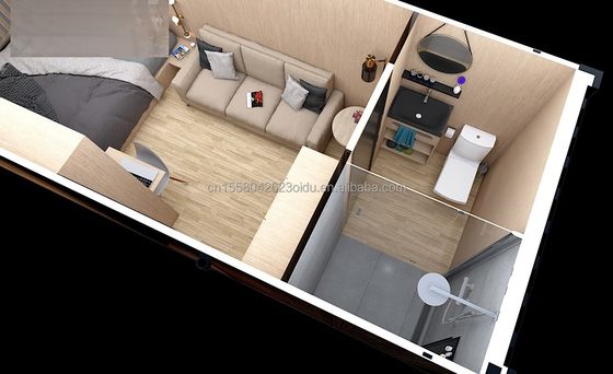 20ft Custom Flat Packaging Houten Container Prefab Huis voor Tuin Office Hotel Container Huizen