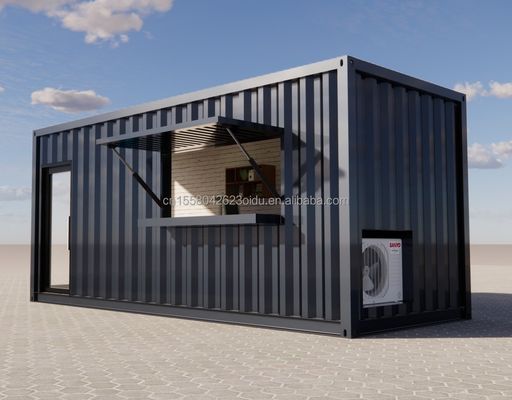 20ft Prefab Shipping Container Pop Up Coffee Shop Restaurant Mobile Container Bar met modern badkamer ontwerp en stijl