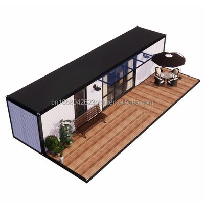 Hotel 20ft Afneembare Mini Sandwich Panel Staal Prefab Flat Pack Prefab Kleine Modulaire Tuin Huis Kit