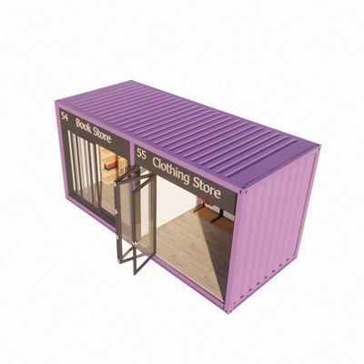 20ft Container Pop Up Coffee Shop Restaurant Mobile Container Bar met modern ontwerp en aangepaste kleur