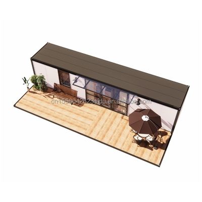 Hotel 20ft Afneembare Mini Sandwich Panel Staal Prefab Flat Pack Prefab Kleine Modulaire Tuin Huis Kit
