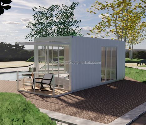 20ft staalframe gegalvaniseerd stalen buiging 180g badkamer container huis beweegbaar prefab huis voor producten