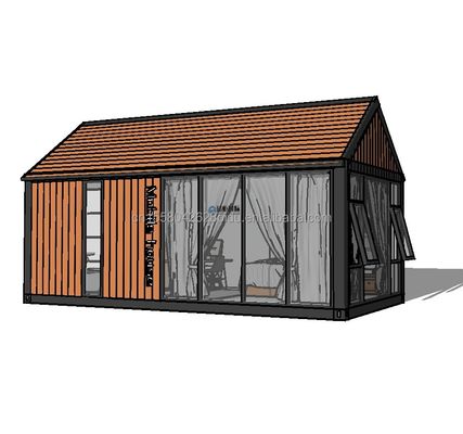 Ervaar het ultieme comfort in een 2-slaapkamer Houten Huis Hotel met muur 50/75/100mm Wave Sandwich Panel
