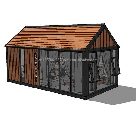 Ervaar het ultieme comfort in een 2-slaapkamer Houten Huis Hotel met muur 50/75/100mm Wave Sandwich Panel
