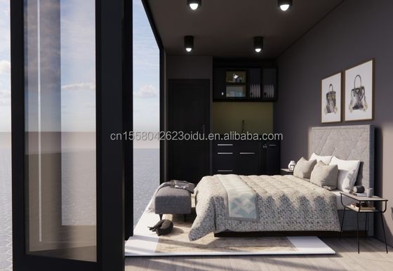 20ft staalframe gegalvaniseerd stalen buiging 180g badkamer container huis beweegbaar prefab huis voor producten