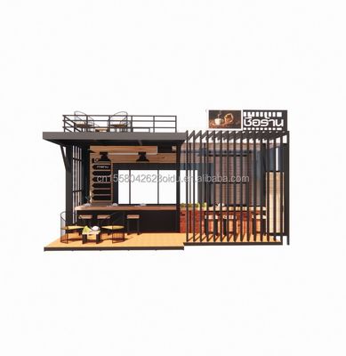 Aluminiumlegeringsvensters geprefabriceerde scheepvaart mobiele koffiewinkel container bar winkels voor aanpasbare lay-out
