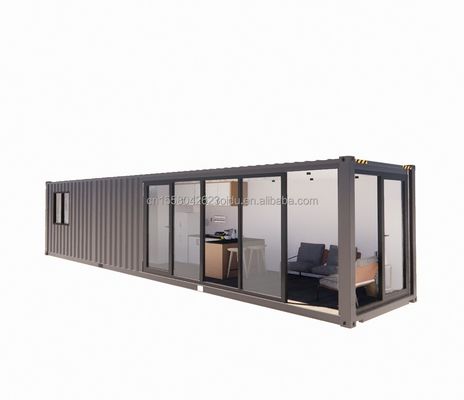 Gemakkelijk te installeren 20ft Prefab Container Huizen met badkamer en muur 50/75/100mm Wave Sandwich Panel