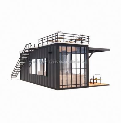Aluminiumlegeringsvensters geprefabriceerde scheepvaart mobiele koffiewinkel container bar winkels voor aanpasbare lay-out