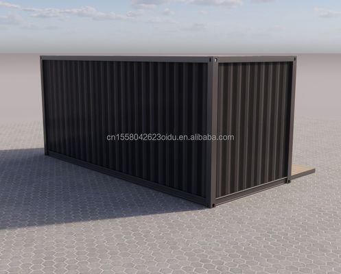 Gemakkelijk te installeren 20ft Prefab Container Huizen met badkamer en muur 50/75/100mm Wave Sandwich Panel