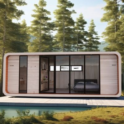 Familie wonen Houten vloer 20ft strand vakantie speciaal gevormd huis met aangepaste kleur en snelle installatie