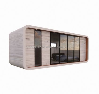 Familie wonen Houten vloer 20ft strand vakantie speciaal gevormd huis met aangepaste kleur en snelle installatie