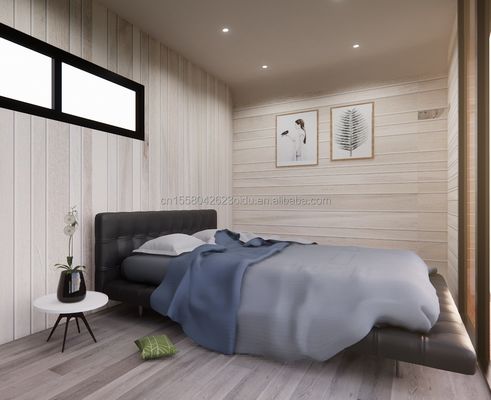 Familie wonen Houten vloer 20ft strand vakantie speciaal gevormd huis met aangepaste kleur en snelle installatie