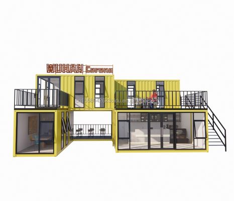 50/75/100mm Wave Sandwich Panel Container voor Custom Hotel Made Bar Cafe Restaurant Store Shipping Container Coffee Shop