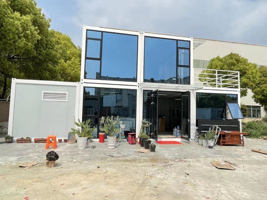 Moderne design Luxe Prefab Flat Pack Container Hotelkeukens met 50/75/100mm Wave Sandwich Panel Wanden