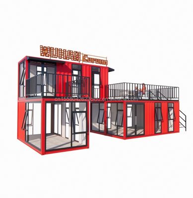 50/75/100mm Wave Sandwich Panel Container voor Custom Hotel Made Bar Cafe Restaurant Store Shipping Container Coffee Shop