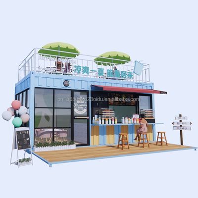 Hotel Modern Design 20ft of 40ft Prefab Container Koffiewinkel en Bar voor Hotel