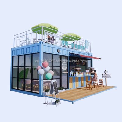 Hotel Modern Design 20ft of 40ft Prefab Container Koffiewinkel en Bar voor Hotel