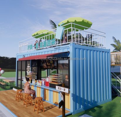 Hotel Modern Design 20ft of 40ft Prefab Container Koffiewinkel en Bar voor Hotel