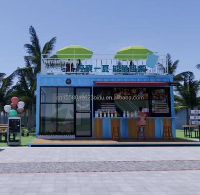 Hotel Modern Design 20ft of 40ft Prefab Container Koffiewinkel en Bar voor Hotel