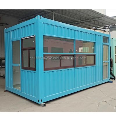 Convenience Store Kiosk Booth in Flat Pack Container voor Fast Food Restaurant en Coffee Shop Log Design