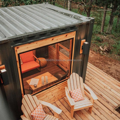 Ruime 20 voet modulaire luxe geprefabriceerde mobiele woonkamer appartement pakket tuincontainer slaapkamer voor gezinshuis