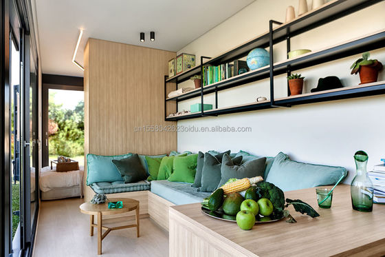 Gegalvaniseerde stalen vierkantbuizen 20ft Container Store Hout Graan Metaal Frame Vlak Verpakking Mobiele huis Direct kledingwinkel