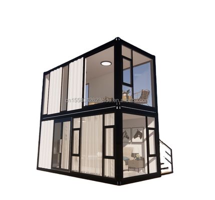 Gebouw voor kantoren Verwijderbaar opvouwbaar containerhuis voor woon- en kantoorvoorbereiding