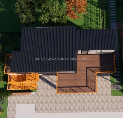 10ft Shipping Container Coffee Shop Steel Frame Container Shop Kiosk met gegalvaniseerd stalen buigen 180g Container Huizen
