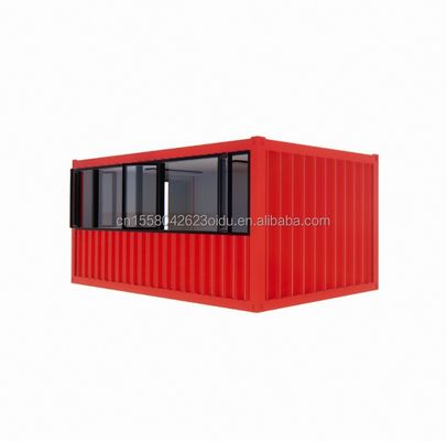 Prefab Kit Set Modulaire hutten Container Huizen 20ft of 40ft Stalen frame gegalvaniseerd stalen buigwerk 180g voor Kitset Building