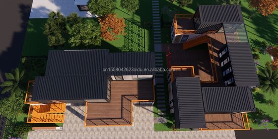 10ft Shipping Container Coffee Shop Steel Frame Container Shop Kiosk met gegalvaniseerd stalen buigen 180g Container Huizen