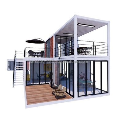 Gegalvaniseerde stalen buiging 40ft container huis flat pack mobiel geprefabriceerd huisje met 3 slaapkamers in grote vraag