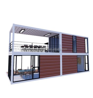 Gegalvaniseerde stalen buiging 40ft container huis flat pack mobiel geprefabriceerd huisje met 3 slaapkamers in grote vraag