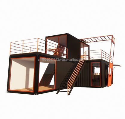 Staalstructuur Prefab cabine Luxe container huis met gegalvaniseerd stalen buigende 180g frame