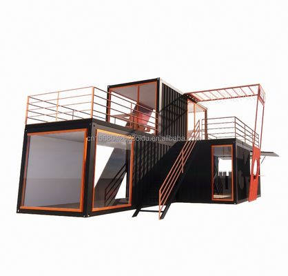 Staalstructuur Prefab cabine Luxe container huis met gegalvaniseerd stalen buigende 180g frame