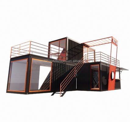 Staalstructuur Prefab cabine Luxe container huis met gegalvaniseerd stalen buigende 180g frame