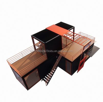 Staalstructuur Prefab cabine Luxe container huis met gegalvaniseerd stalen buigende 180g frame