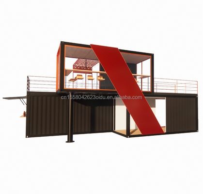 Staalstructuur Prefab cabine Luxe container huis met gegalvaniseerd stalen buigende 180g frame