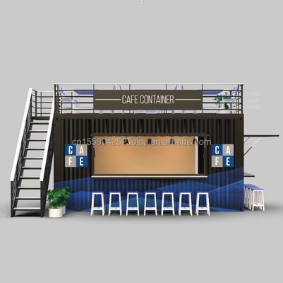 Gepersonaliseerde kleur 20FT of 40FT Luxe Shipping Container Bar Geprefabriceerd Opvouwbaar Cafe Container Koffieshop
