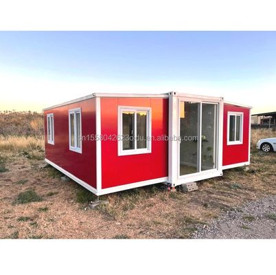 Gezinswoning met bulk uitbreidbaar containerhuis en opvouwbaar geprefabriceerd huis 2 slaapkamers Gezinshuis