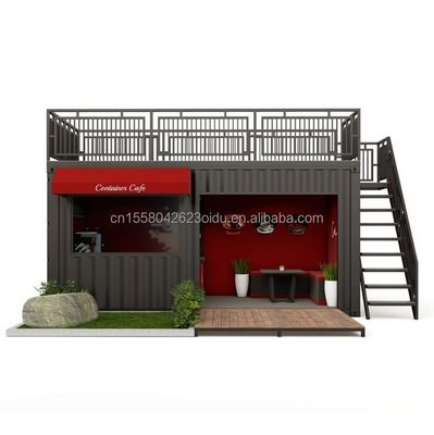 Luxe Container Bar 20ft Container Coffeeshop en Restaurant met gegalvaniseerde stalen buiging 180g