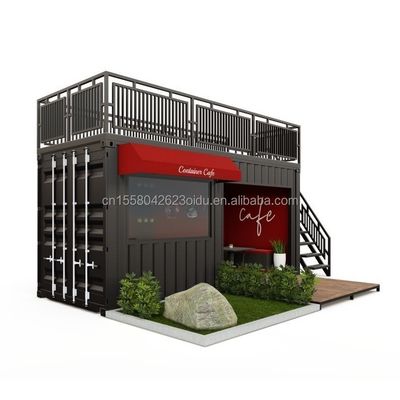 Luxe Container Bar 20ft Container Coffeeshop en Restaurant met gegalvaniseerde stalen buiging 180g